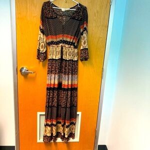 CALIFORNIA MOONRISE Sz S Cottagecore  Bohemian Flowy Bohemian Dress